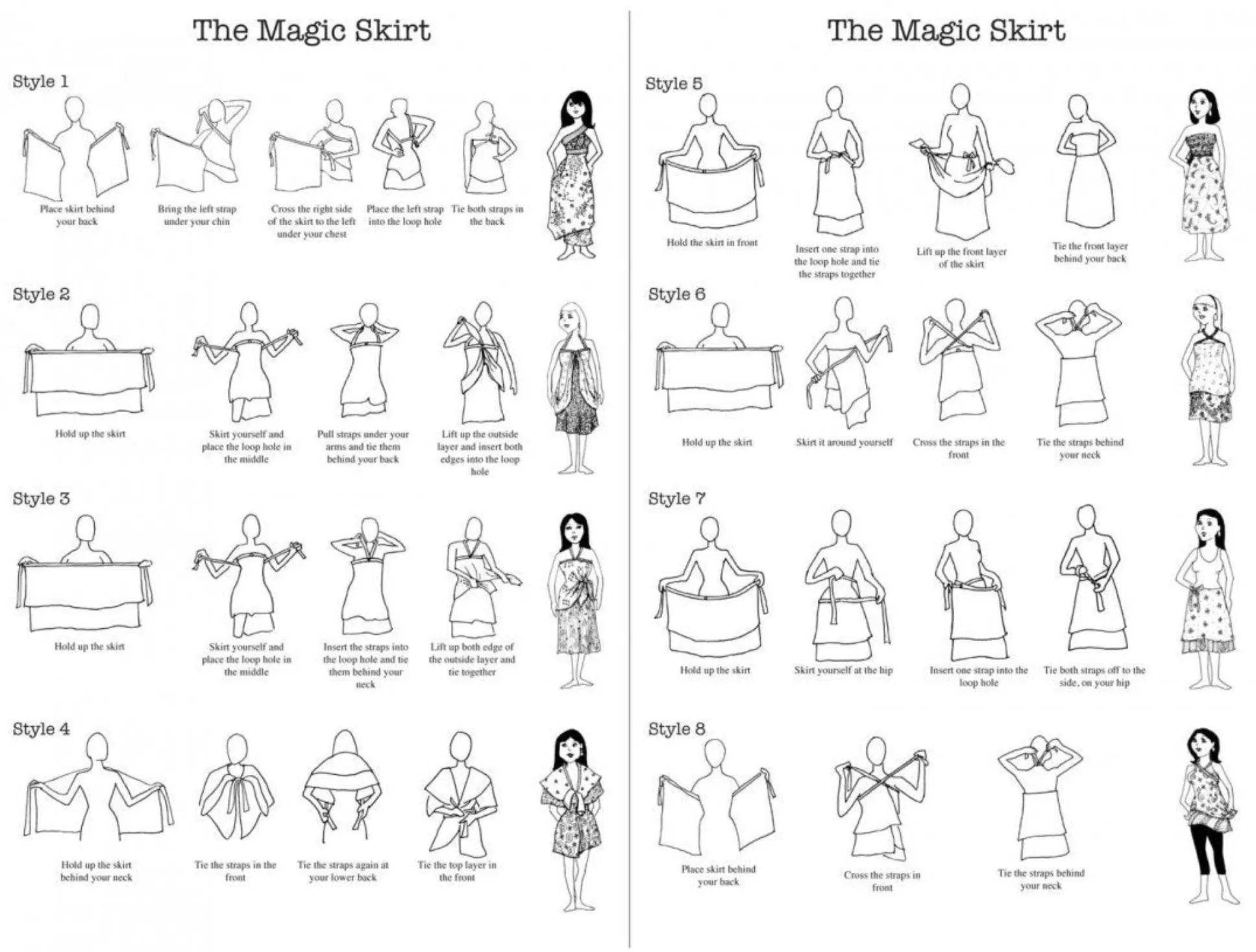 3/4 length Magic Skirt
