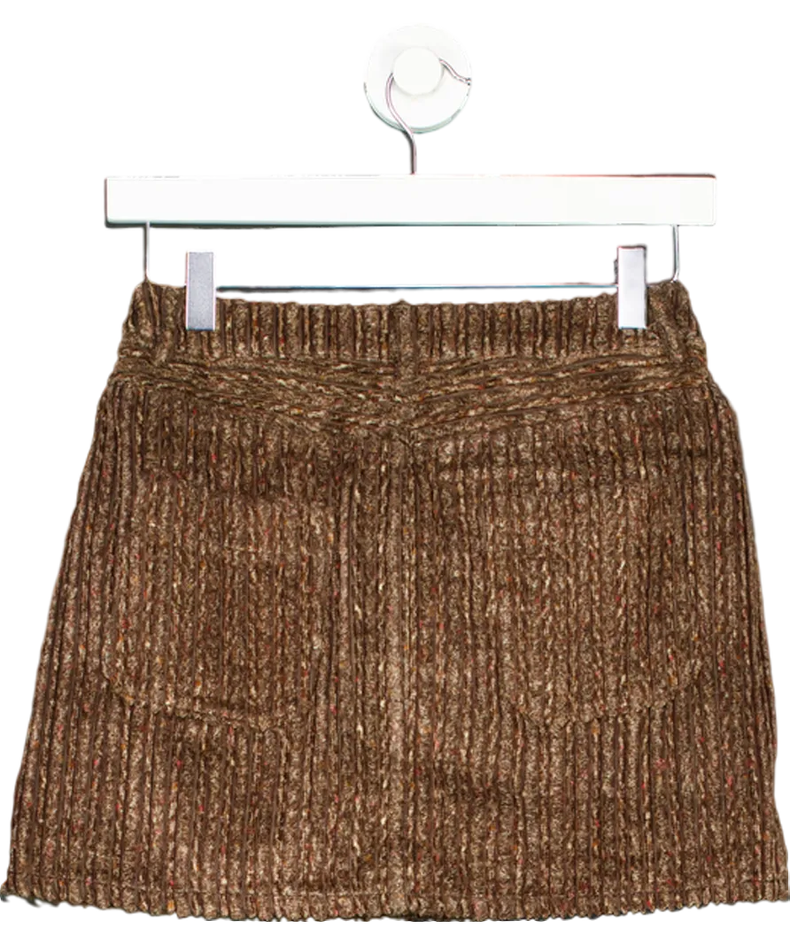 Acne Studios Brown Corduroy Mini Skirt - Size 34 UK XS