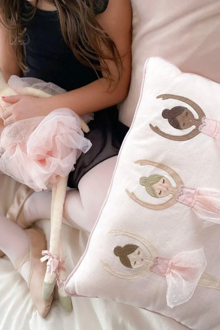 Ballerina Lumbar Pillow for Kids