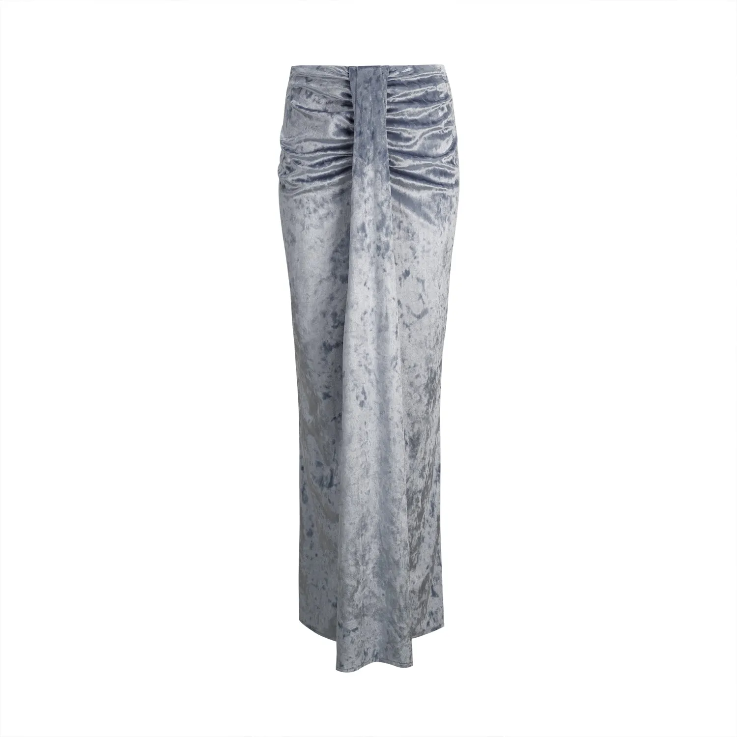 Blue velvet Maxi Skirt