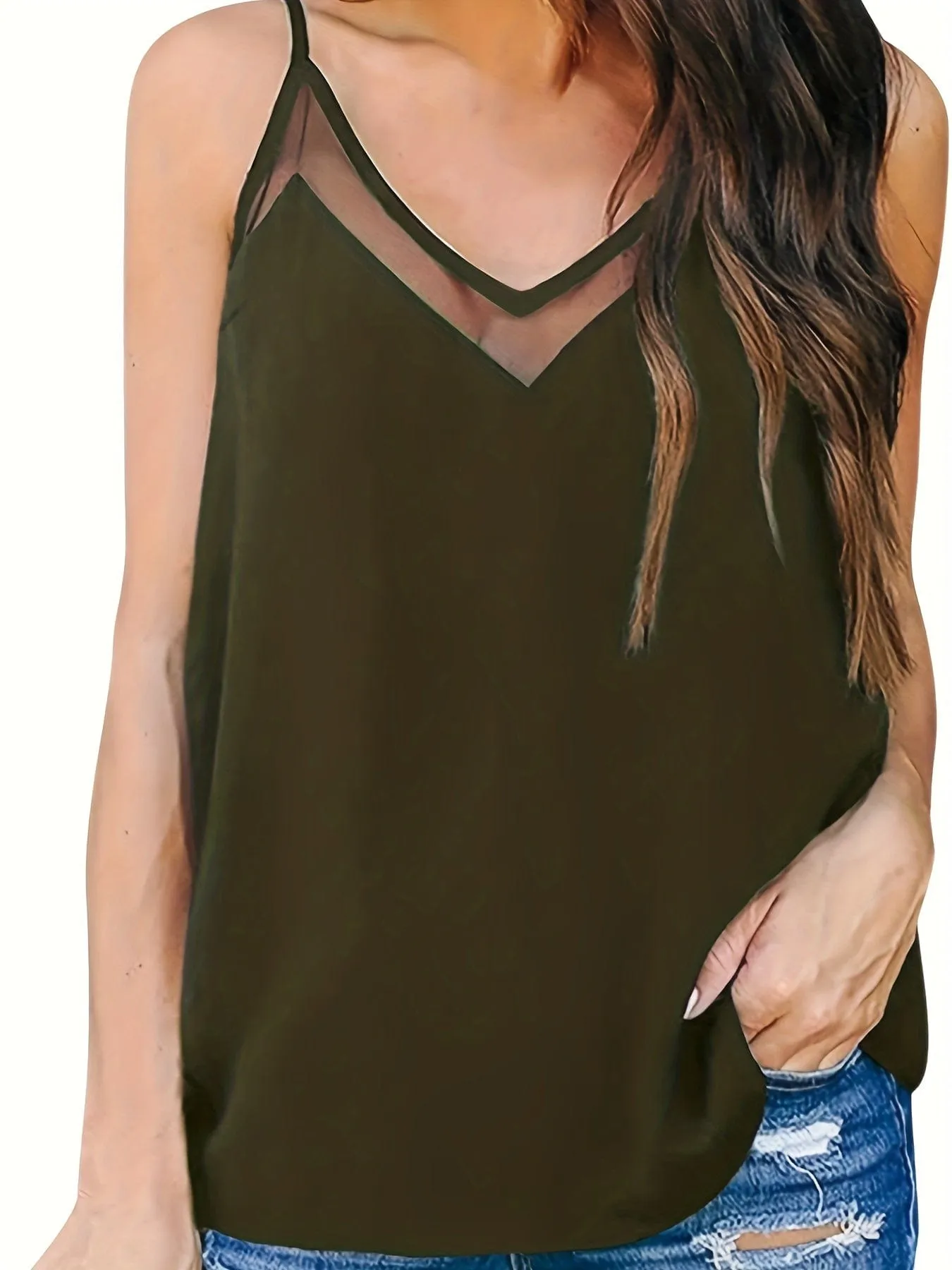 Casual Plus Size Tank Top