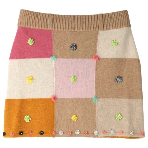 CHECKED MINI SKIRT / STRAWBERRY