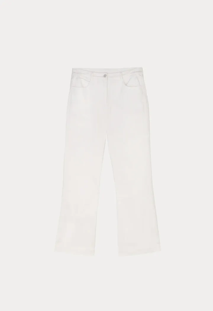 Choice Denim High Waist Trouser Off White