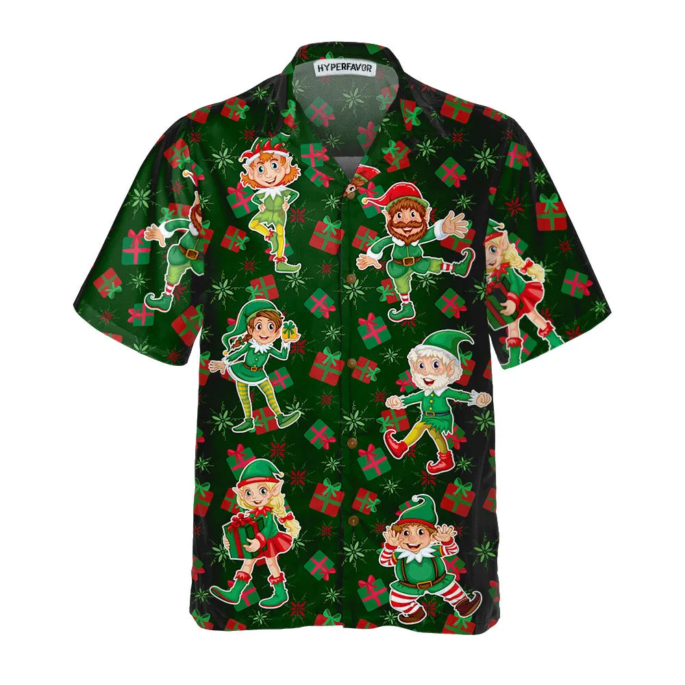 Christmas Elf Party Hawaiian Shirt, Funny Elf Christmas Shirt, Best Xmas Gift Idea