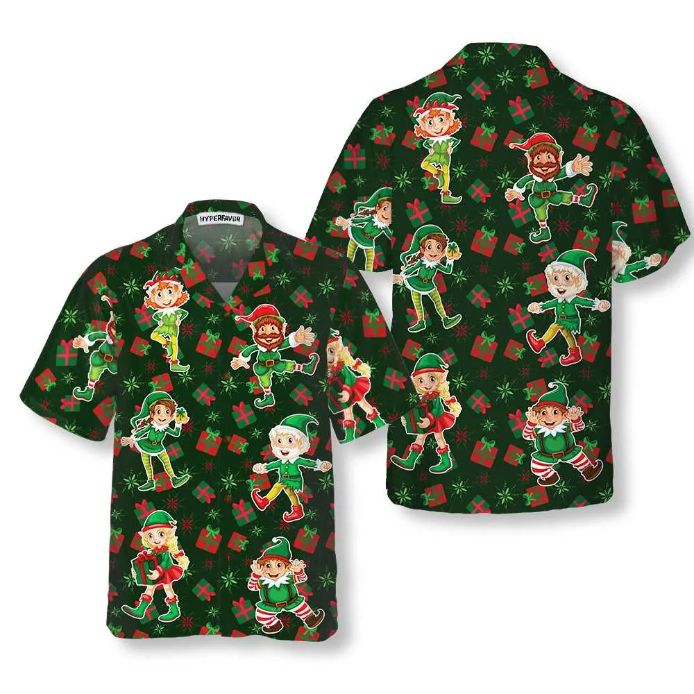 Christmas Elf Party Hawaiian Shirt, Funny Elf Christmas Shirt, Best Xmas Gift Idea