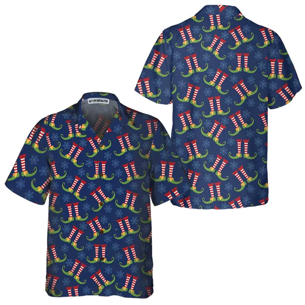 Christmas Elves Legs Hawaiian Shirt, Funny Elf Christmas Shirt, Best Christmas Gift Idea