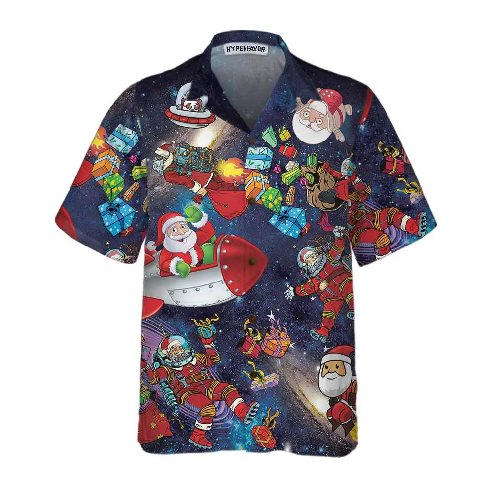 Christmas In The Space Hawaiian Shirt, Funny Christmas Shirt, Best Gift For Christmas