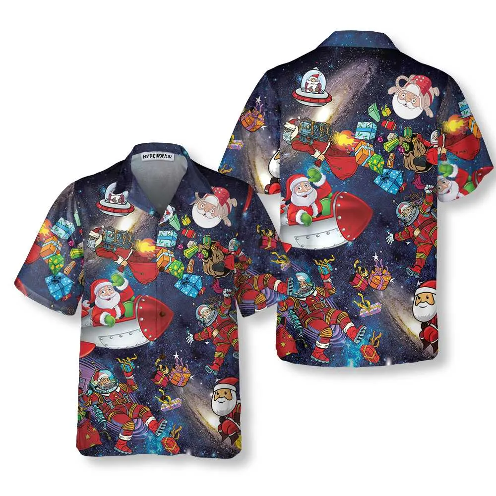 Christmas In The Space Hawaiian Shirt, Funny Christmas Shirt, Best Gift For Christmas
