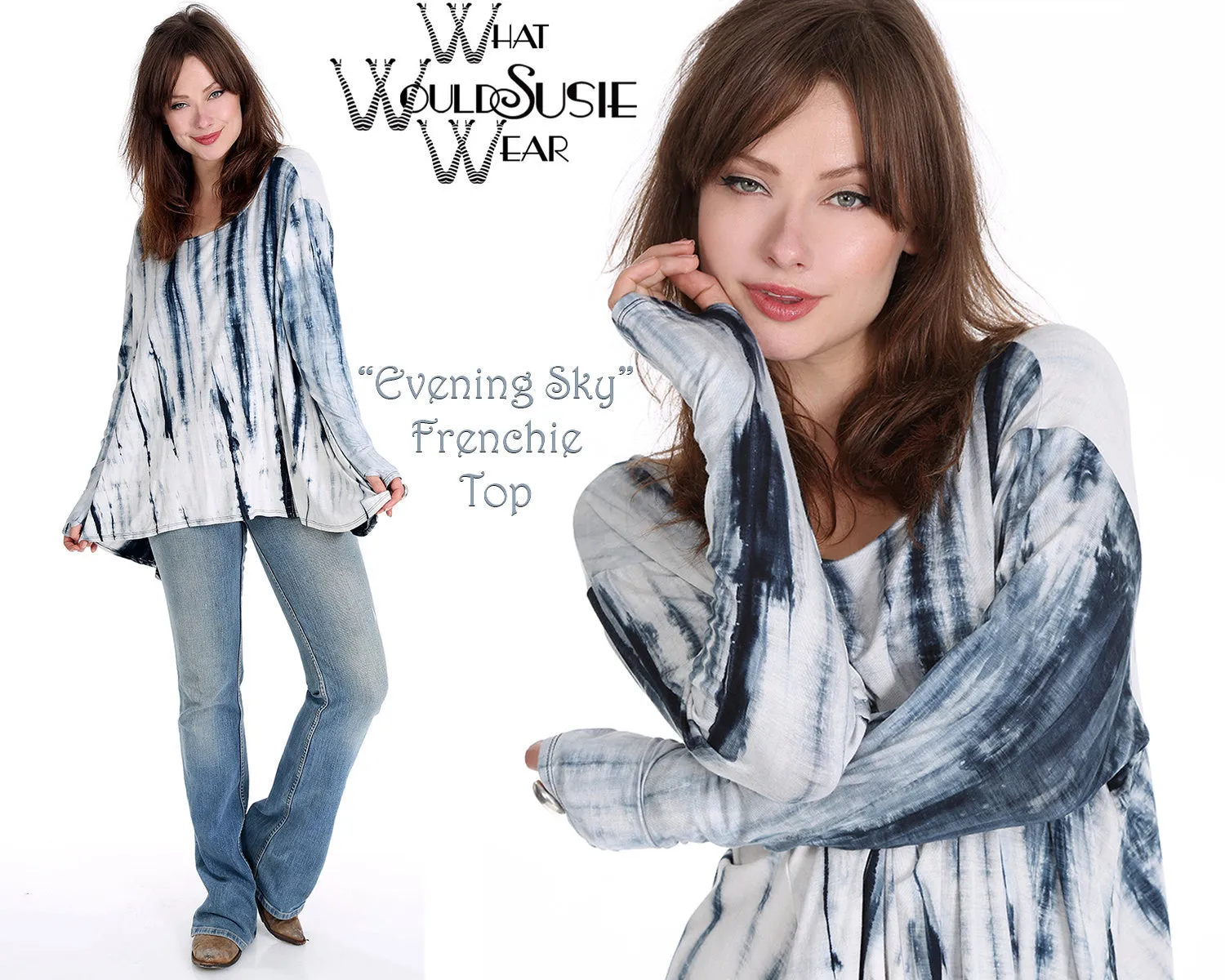 Evening Sky Tie Dye Frenchie Top