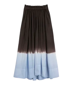 Gina Skirt in Sky Blue and Fudge