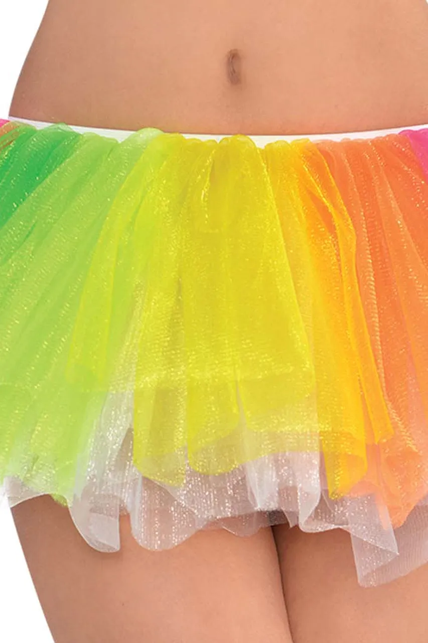 Neon Rainbow Tulle Tutu