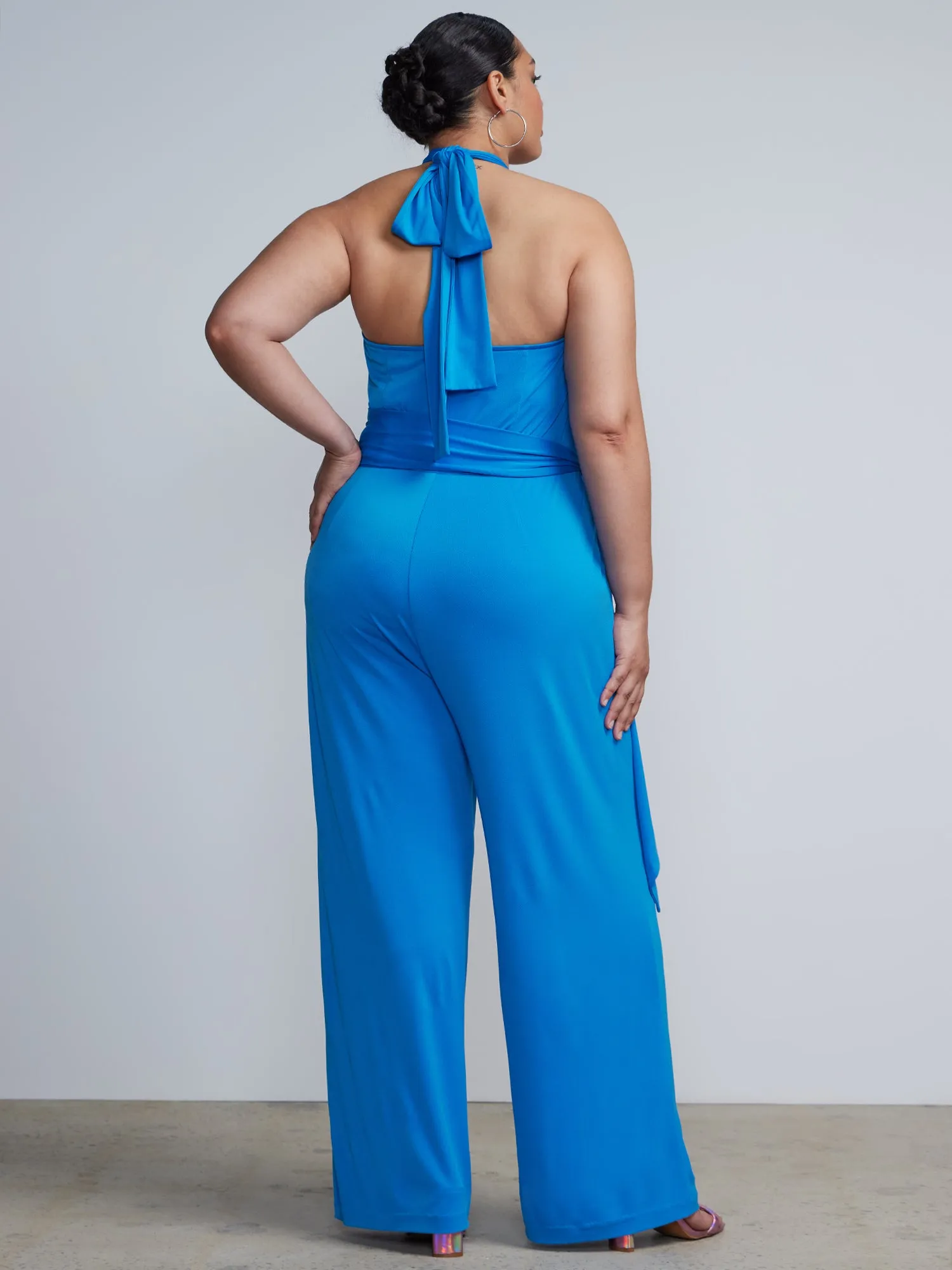 Plus Halter Neck Jumpsuit