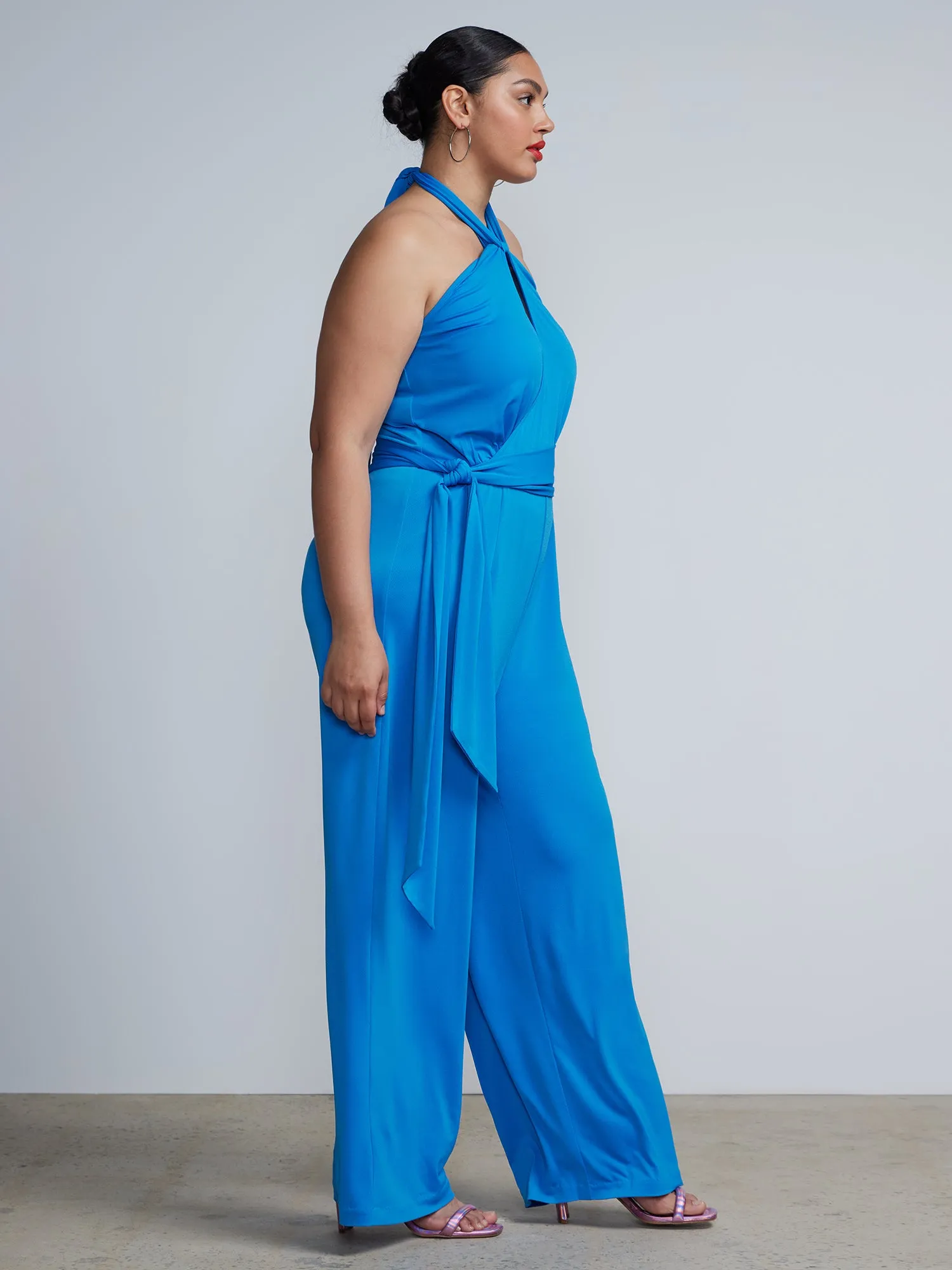 Plus Halter Neck Jumpsuit