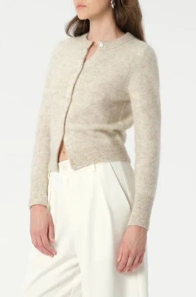 Rue Knit Cardi White Marle