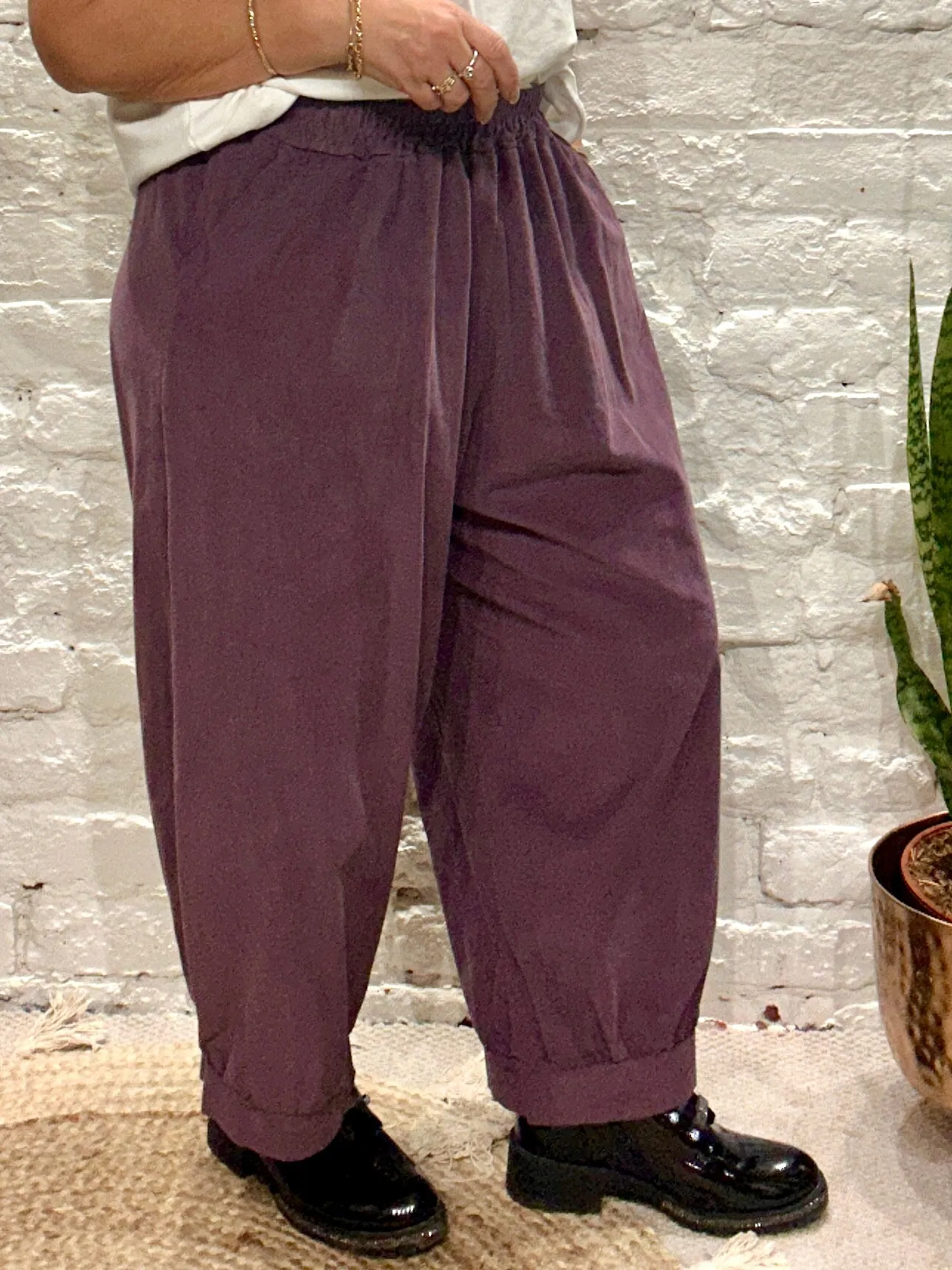 The Soft Cord Barrel Elastic Pocket Pant Trouser