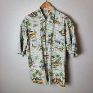 Vintage 90's Hawaiian Button down short shirt