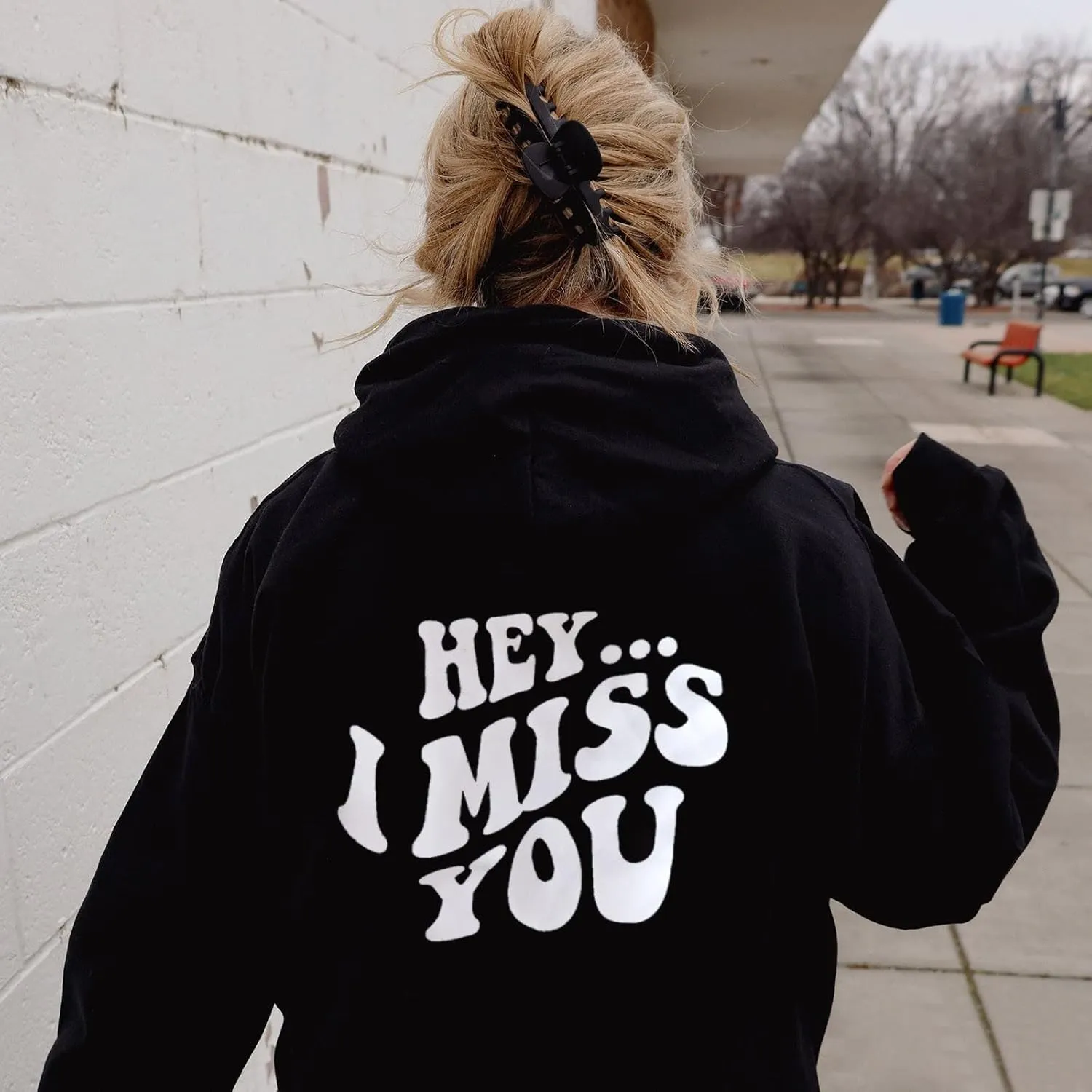 Women Oversize Fleece Hoodie Sweatshirt Long Sleeve Floral Slogan Letter Graphic Print Drop Shoulder Drawstring top